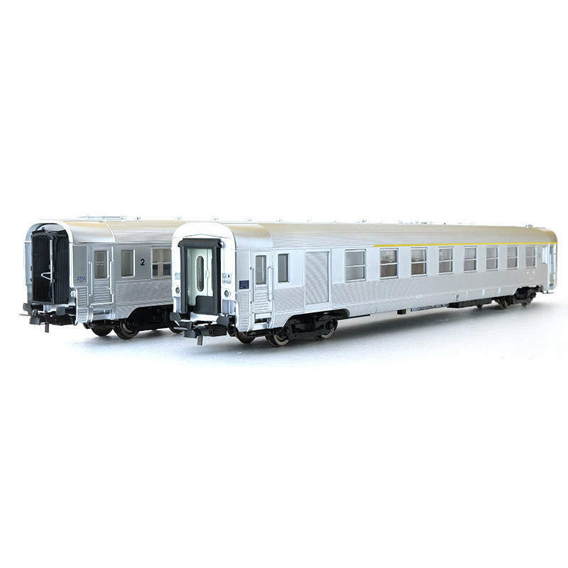 Set 2 voitures DEV 1ère cl.-fourgon - 2ème cl. ép. III - SNCF - HO - JOUEF HJ4099