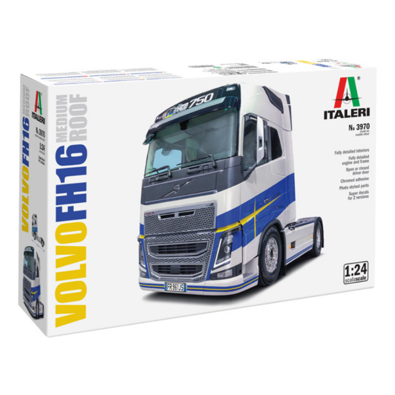 Volvo FH16 Toit moyen - échelle 1/24 - ITALERI 3970