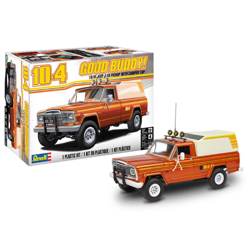 Pick-up Jeep J-10 1979 avec toit de camping - 1/24 - REVELL 14568