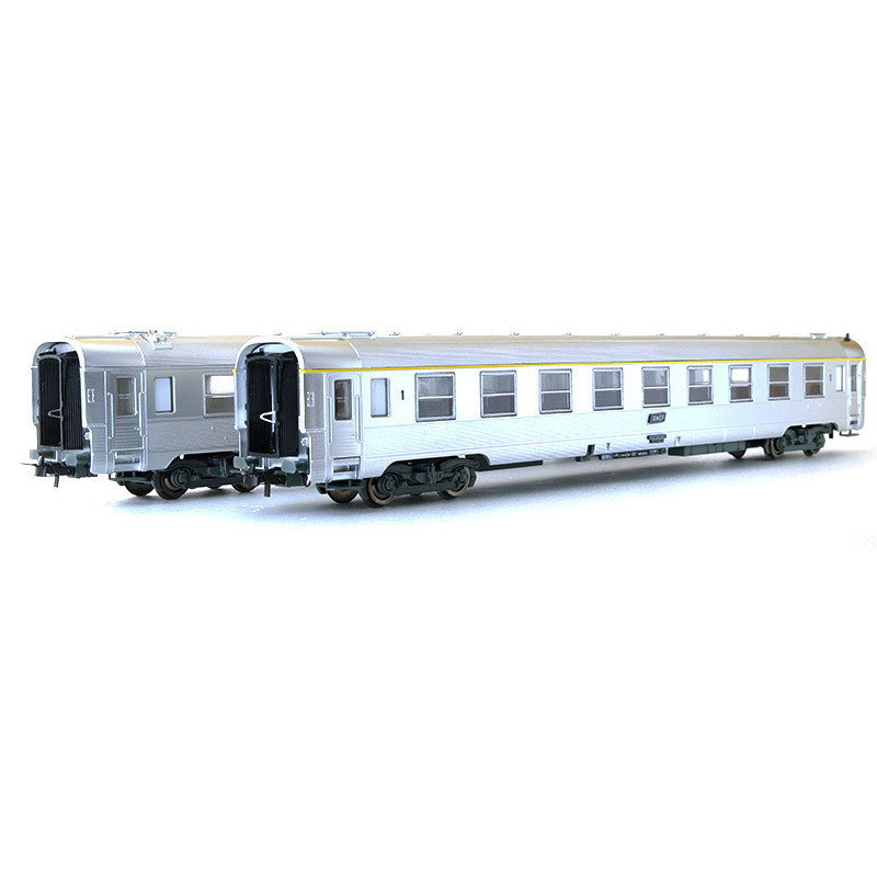 Set 2 voitures DEV 1ère cl.-bar - 1ère cl. ép. IV - SNCF - HO - JOUEF HJ4102
