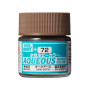 H-072 Dark Earth satiné Mr Hobby Gunze Aqueous - pot acrylique 10 ml