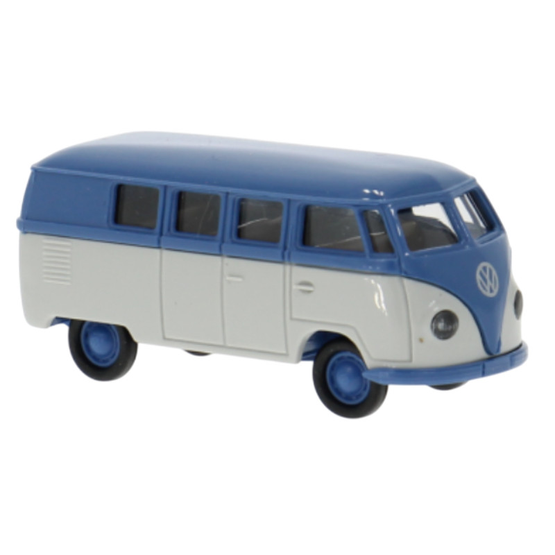 Combi Volkswagen T1a 1950 bleu-gris clair - HO 1/87 - Brekina 31034