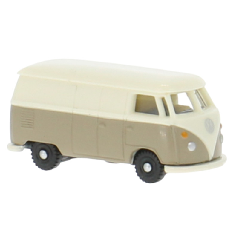 Combi Volkswagen T1 crème-marron 1963 - N 1/160 - WIKING 093205