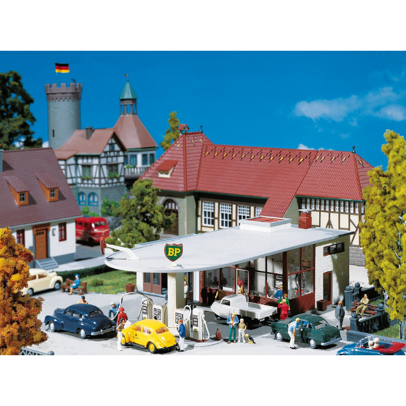 Station-service BP - HO 1/87 - FALLER 130347