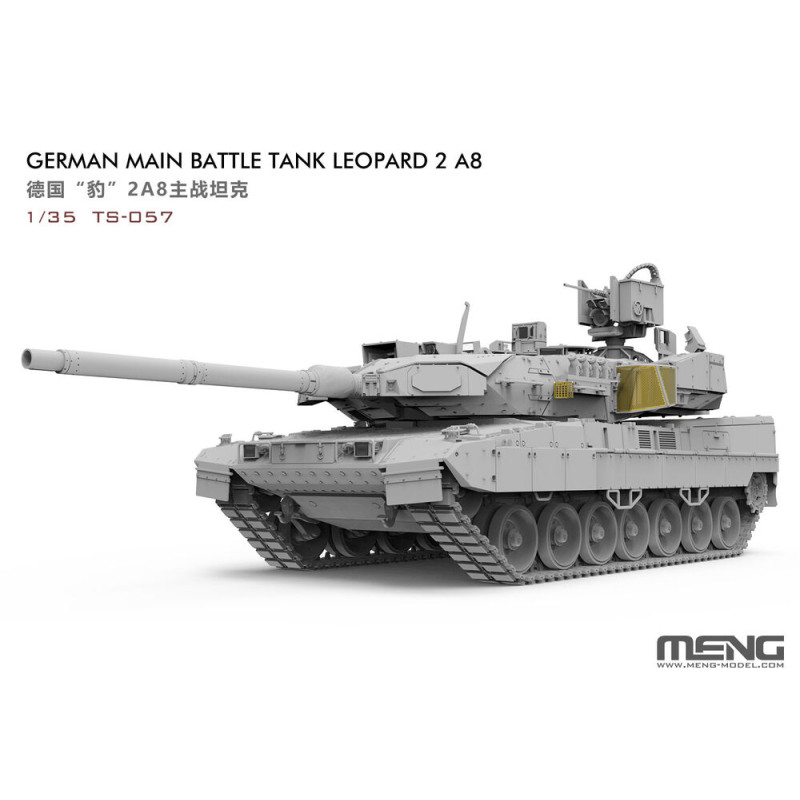 Char de combat principal allemand Leopard 2A8 - échelle 1/35 - MENG TS-057