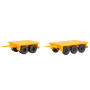 2x remorques de lestage pour grues mobiles - HO 1/87 - Kibri 13050