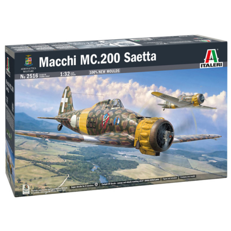 Avion de chasse Macchi MC.200 Saetta - échelle 1/32 - ITALERI 2516