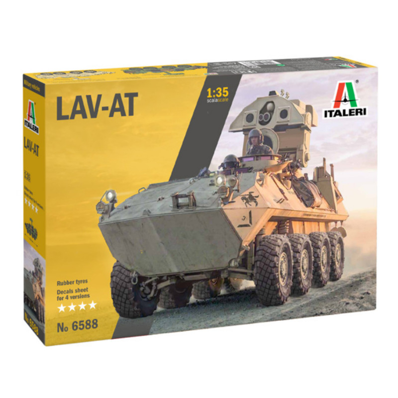Véhicule blindé 8 roues motrices LAV-AT - 1/35 - ITALERI 6588