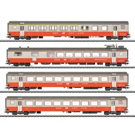 Coffret de voitures voyageurs Swiss Express SBB-CFF HO 1/87 ép. IV - MARKLIN 42190