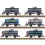 Coffret de 6x wagons citernes à essieux ép. III - HO 1/87 - TRIX 24170