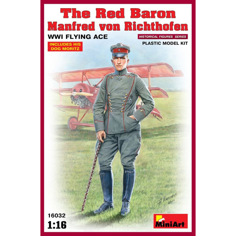 Baron Rouge Manfred von Richthofen As volant de la 1ère Guerre Mondiale - 1/16 - MINIART 16032