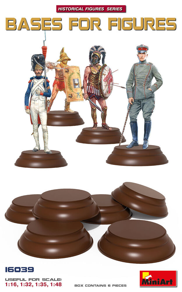 Socles pour figurines (6 pièces) - 1/35 - MINIART 16039