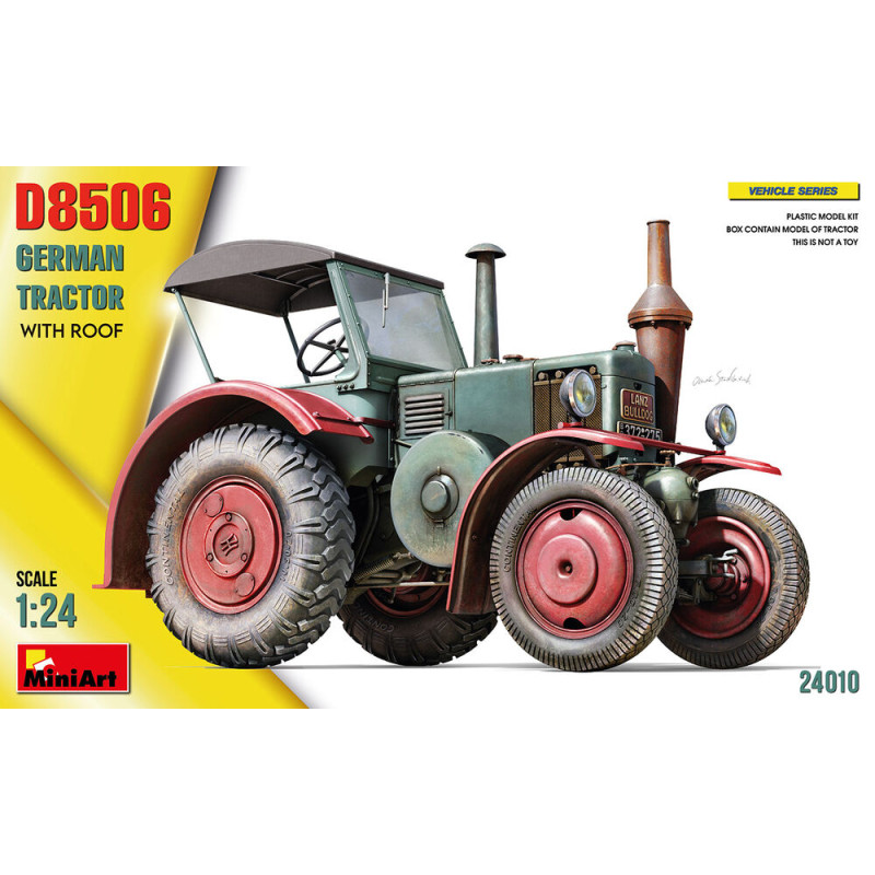 Tracteur allemand D8506 avec toit - 1/24 - MINIART 24010
