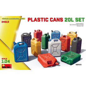 Ensemble de bidons en plastique 20L - 1/24 - MINIART 24013