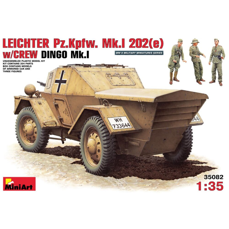 Panzerkampfwagen léger MkI 202(e) avec équipage - 1/35 - MINIART 35082