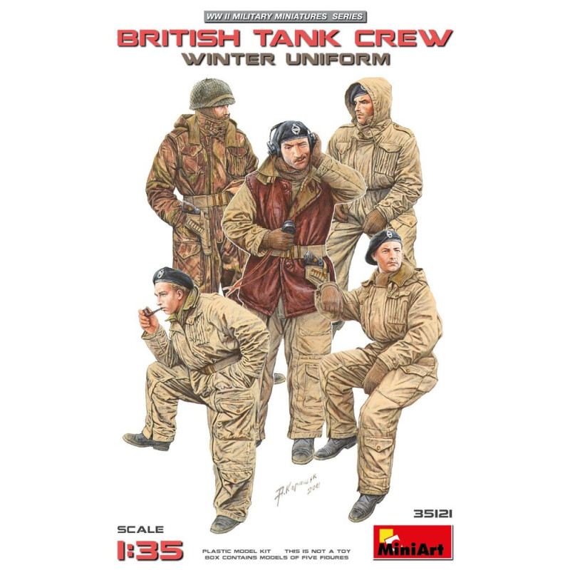 Équipage de char britannique (uniforme d'hiver) - 1/35 - MINIART 35121