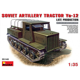 Tracteur d'artillerie soviétique Ya-12 Prod tardive - 1/35 - MINIART 35140