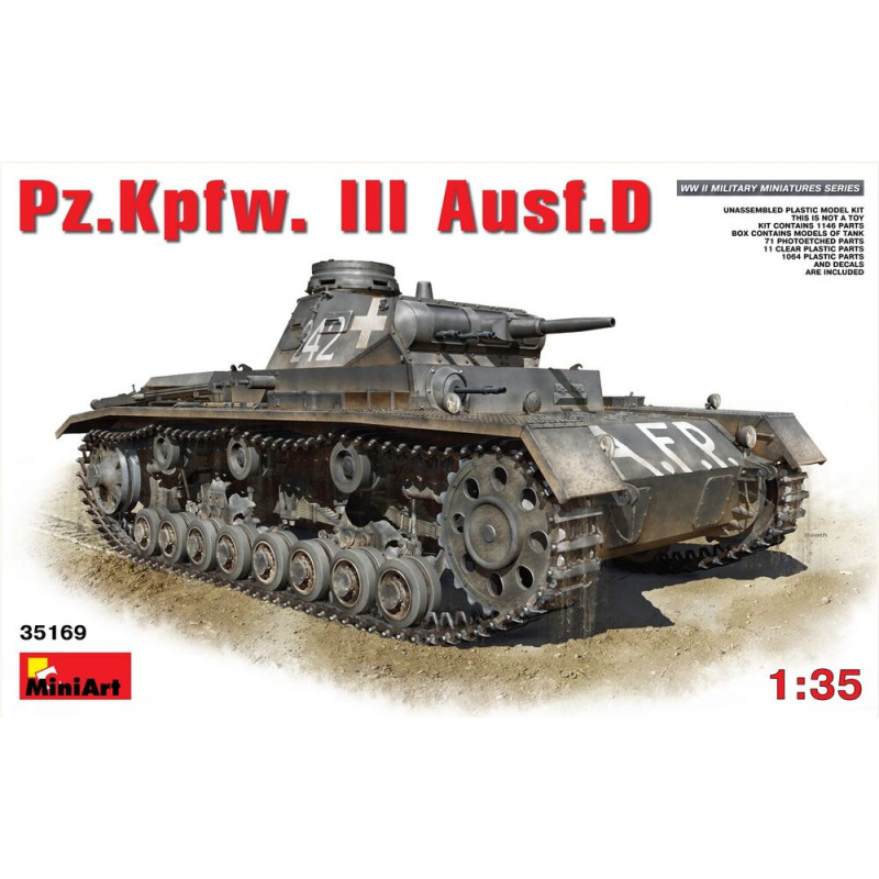 Char Pz.Kpfw.3 Ausf.D - 1/35 - MINIART 35169