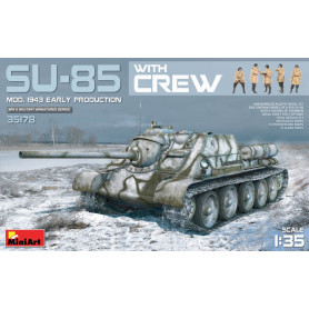 Char SU-85 Mod 1943 (Première production) avec équipage - 1/35 - MINIART 35178