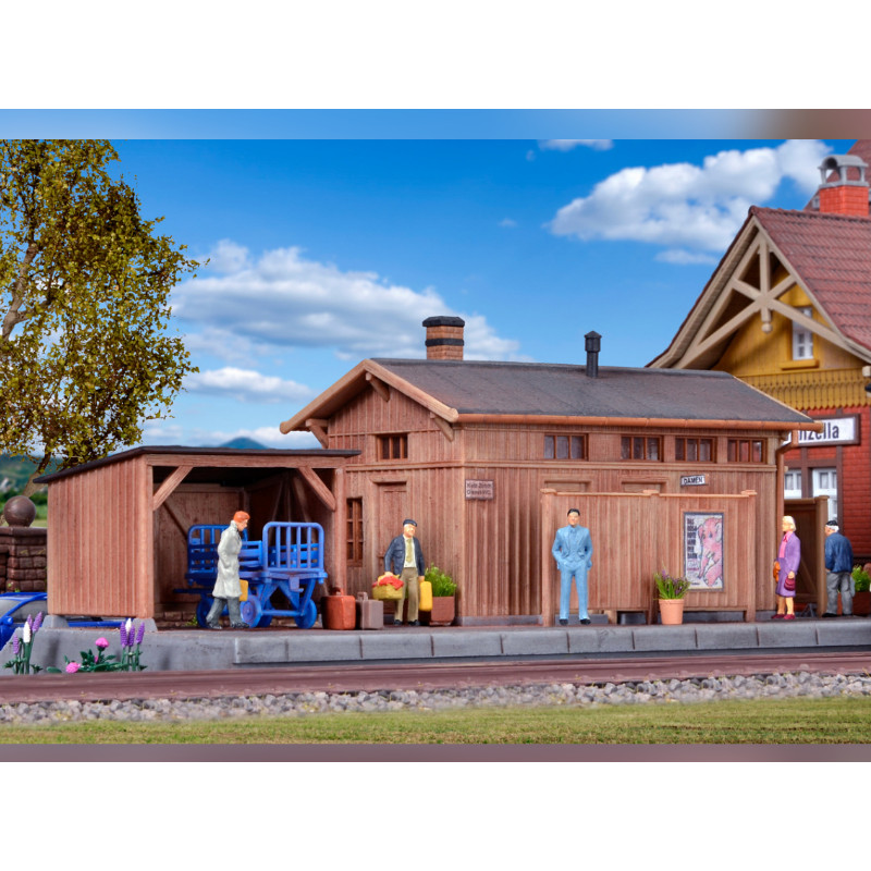 Annexe de gare avec abri - HO 1/87 - Kibri 39349