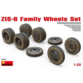Jeu de roues pour camion ZIS-6 - 1/35 - MINIART 35201