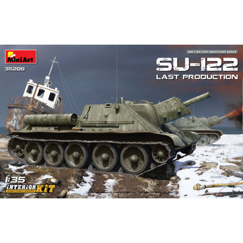 Char SU-122 (dernière production) avec Kit intérieur- 1/35 - MINIART 35208