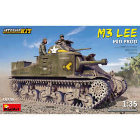 Char M3 Lee Mid Prod. avec kit intérieur - 1/35 - MINIART 35209