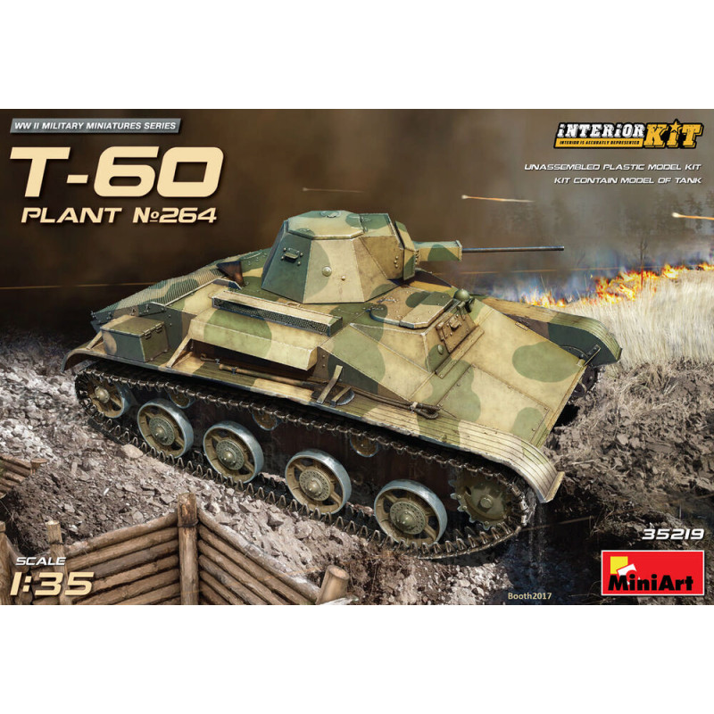 Char T-60 (usine n°264, Stalingrad) avec kit intérieur - 1/35 - MINIART 35219