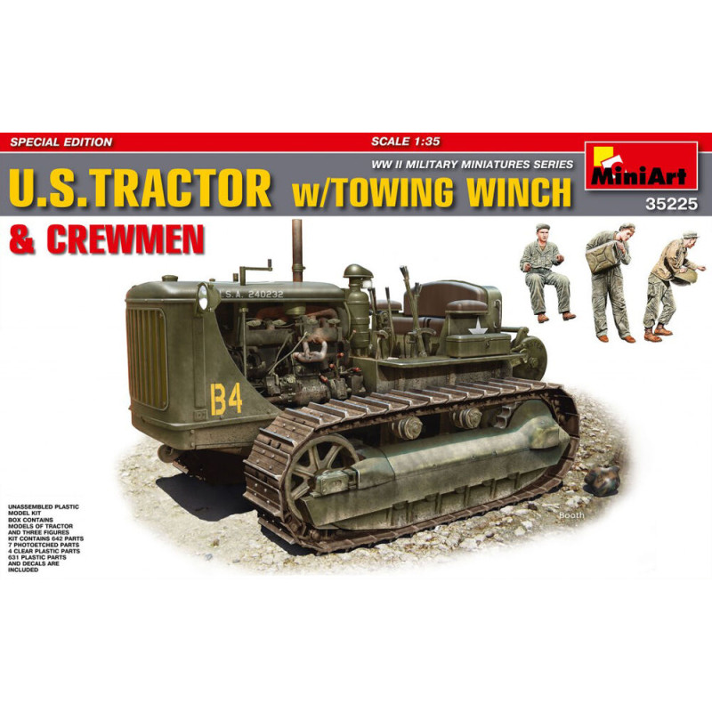 Tracteur américain avec treuil de remorquage et hommes d'équipage. Édition spéciale - 1/35 - MINIART 35225