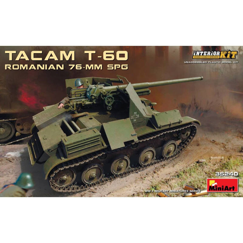 Char roumain 76 mm SPG Tacam T-60 - 1/35 - MINIART 35240