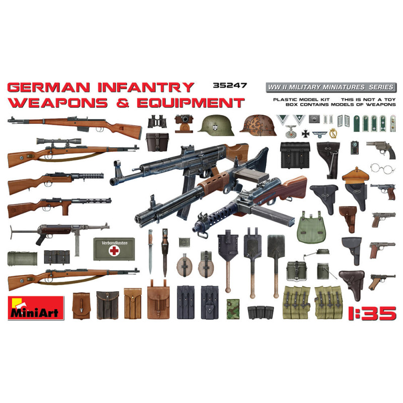 Armes et équipements d'infanterie allemande - 1/35 - MINIART 35247