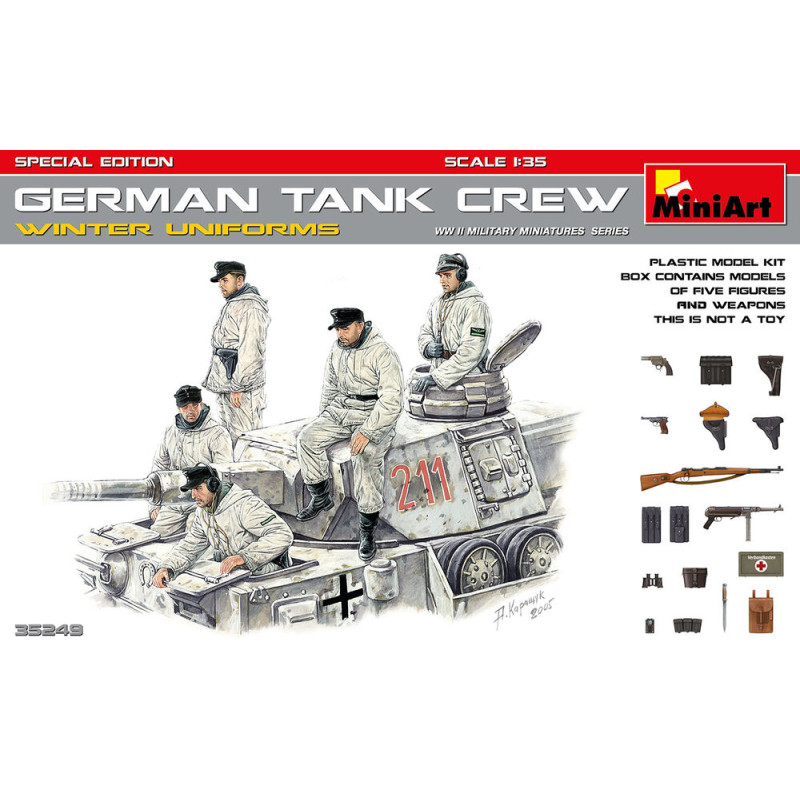 Équipage de char allemand (uniformes d'hiver). Édition spéciale - 1/35 - MINIART 35249