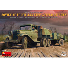 Camion soviétique de 2 tonnes type AAA avec cuisine de campagne - 1/35 - MINIART 35257