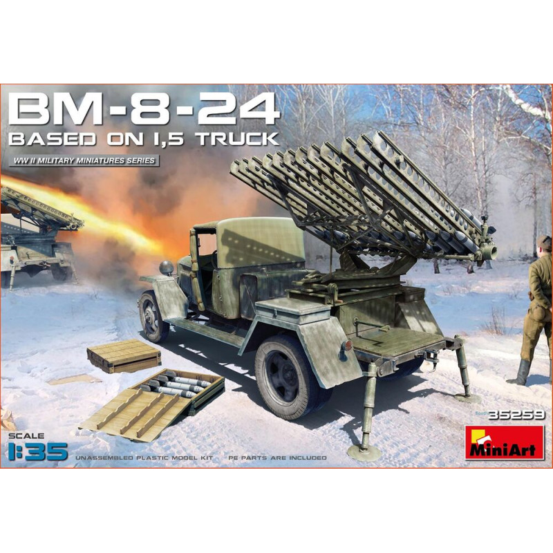 BM-8-24 Basé sur un camion de 1,5 t - 1/35 - MINIART 35259