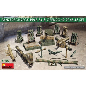Ensemble Panzerschreck RPzB.54 et Ofenrohr RPzB.43 - 1/35 - MINIART 35263