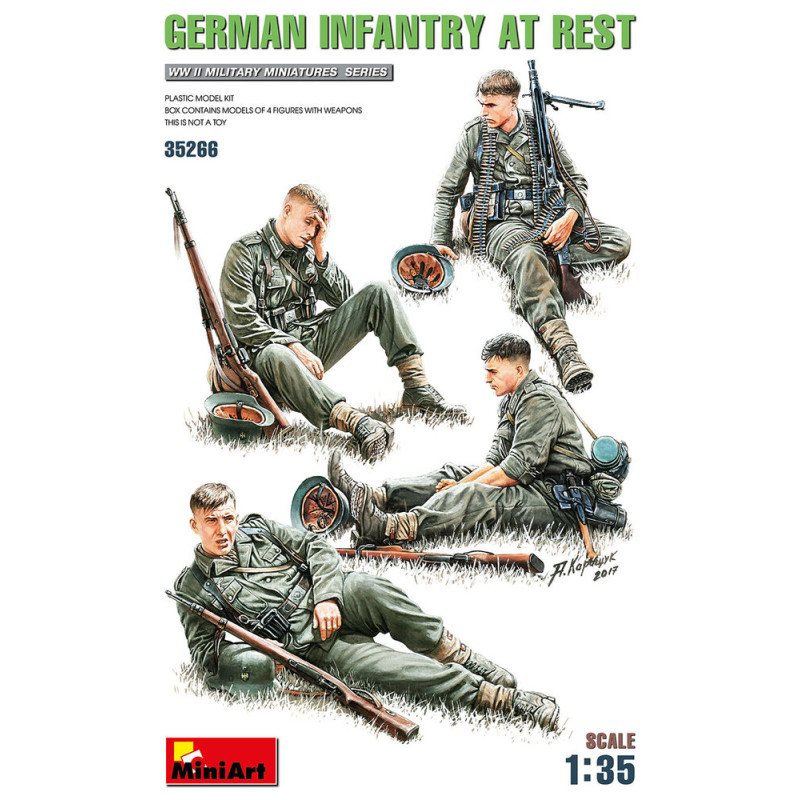 Infanterie allemande au repos - 1/35 - MINIART 35266