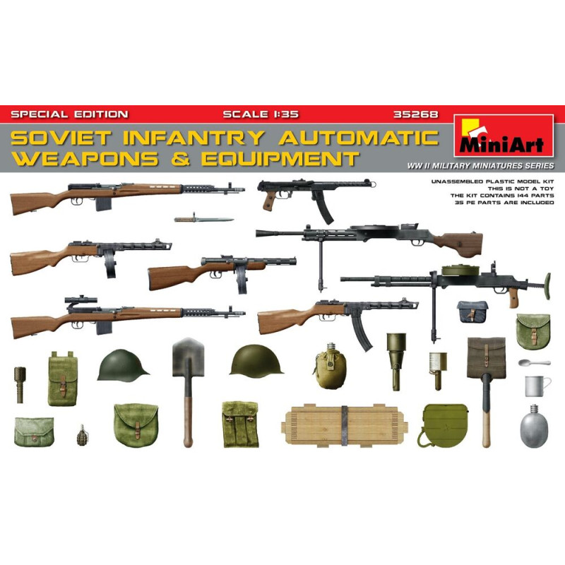 Armes et équipements automatiques de l'infanterie soviétique - 1/35 - MINIART 35268