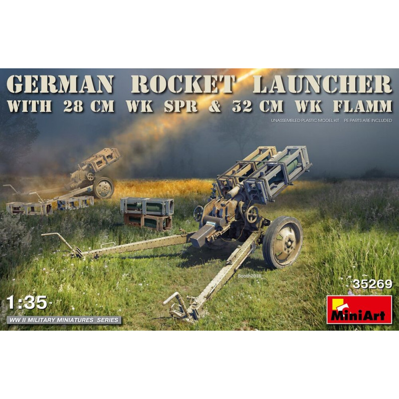 Lance-roquettes allemand avec canon de 28 cm WK Sprand et canon de 32 cm WK Flamm - Échelle 1/35 - MINIART 35269