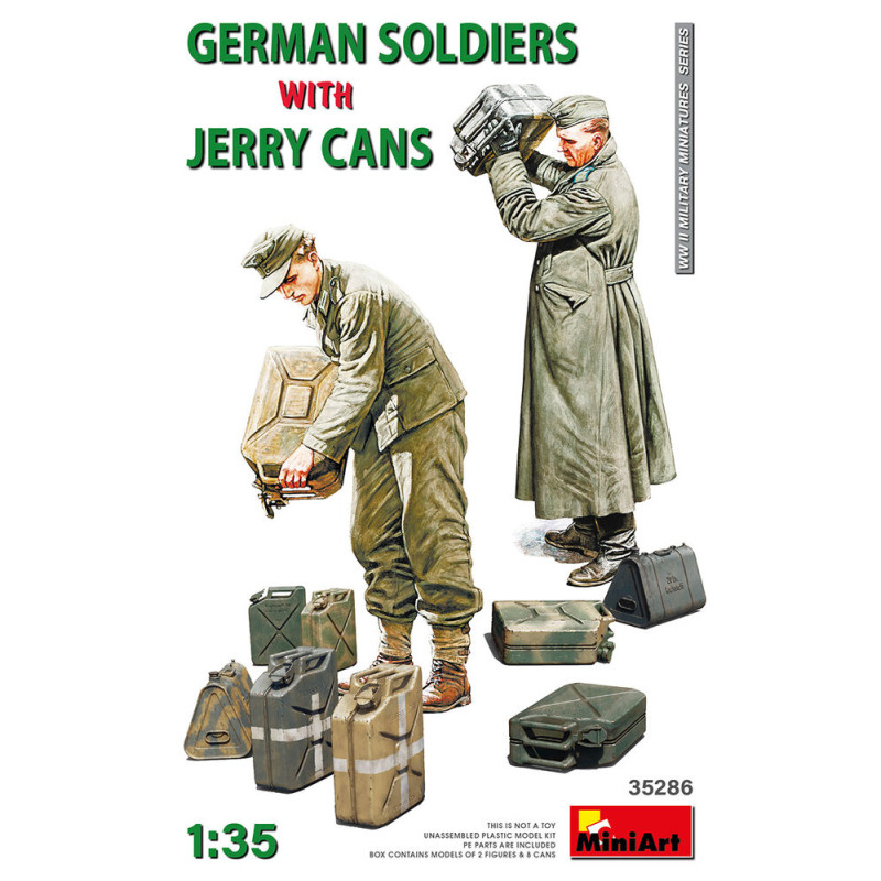 Soldats allemands avec bidons d'essence - 1/35 - MINIART 35286