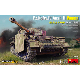 Char Pz.Kpfw.IV Ausf. H Vomag. Première prod. (Mai 1943) - 1/35 - MINIART 35298