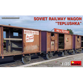 Wagon couvert soviétique Teplushka - 1/35 - MINIART 35300