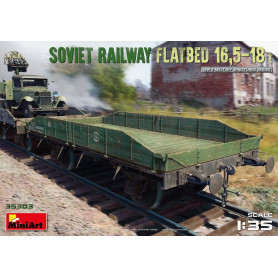 Wagon plat soviétique 16,5-18 t - 1/35 - MINIART 35303