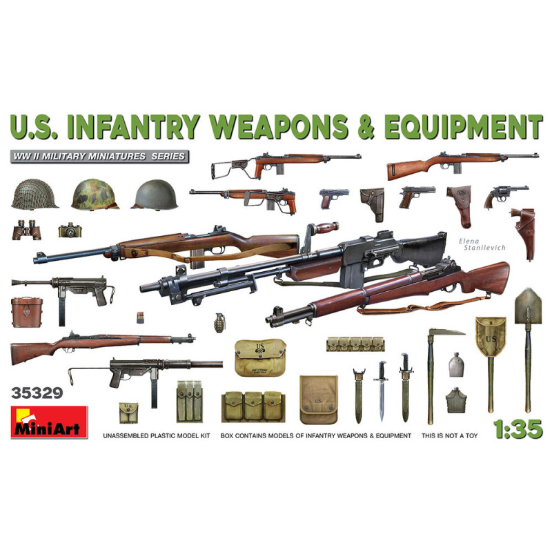 Armes et équipements d'infanterie américaine - 1/35 - MINIART 35329