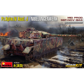 Char Pz.Kpfw.IV Ausf. J Nibelungenwerk. Milieu de prod (septembre-novembre 1944) Kit intérieur - 1/35 - MINIART 35339