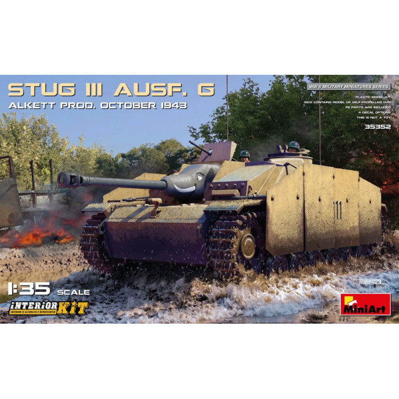 Char StuG III Ausf. G Octobre 1943 Alkett Prod. Kit intérieur - 1/35 - MINIART 35352