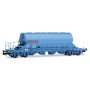2x wagons-trémies Taoos livrée bleue NACCO, ép. VI - HO 1/87 - JOUEF HJ6230