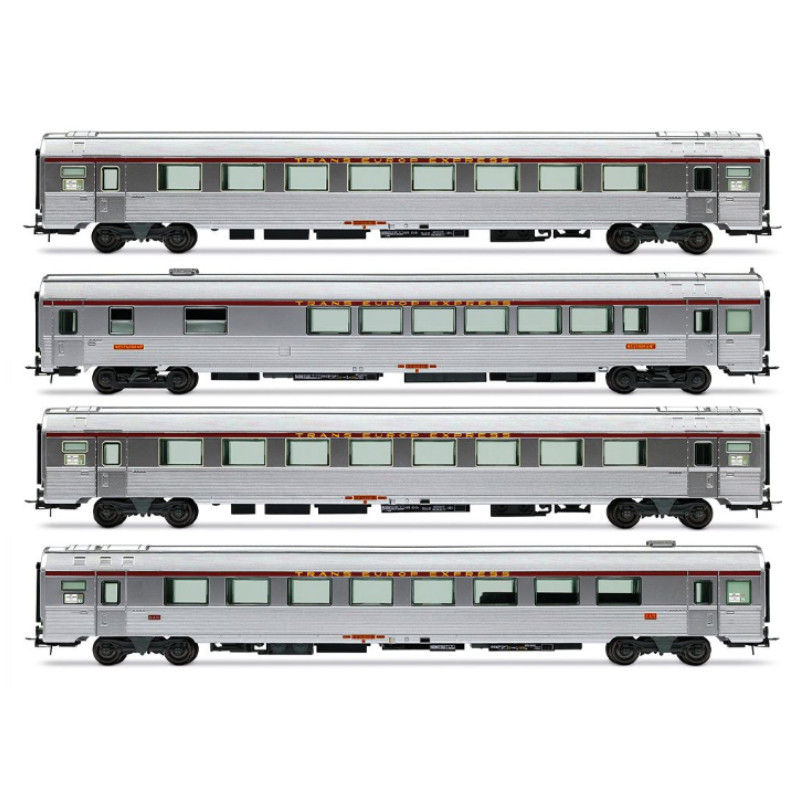 Coffret 4x voitures "Mistral 69" TEE « Jules Verne » ép IV - HO 1/87 - JOUEF HJ4205