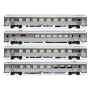 Coffret 4x voitures "Mistral 69" TEE « Jules Verne » ép IV - HO 1/87 - JOUEF HJ4205