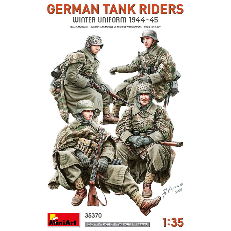 Equipage de chars allemands (uniforme d'hiver 1944-45) - 1/35 - MINIART 35370