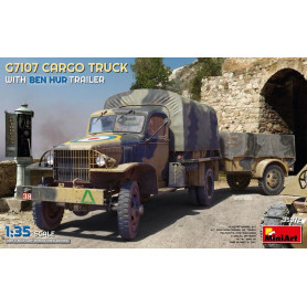 Camion cargo G7107 avec remorque Ben Hur - 1/35 - MINIART 35372